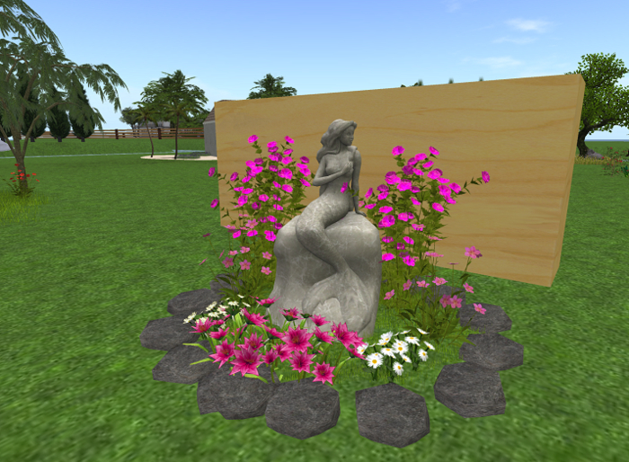 mermaid flower bed