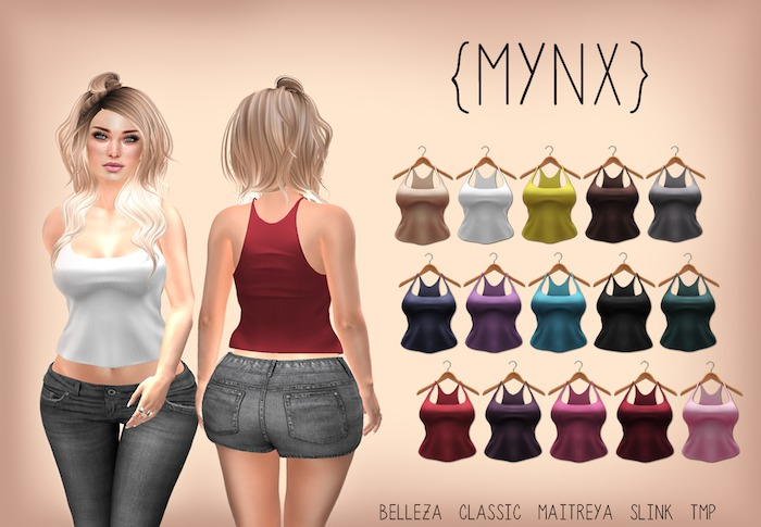 SimpleTank -Ribbed-Black (Maiitreya)