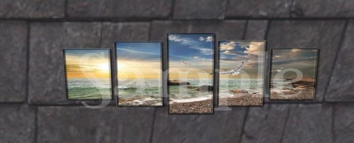 seashore 5 panels