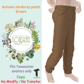 [* Lokahi *] Autumn corduroy pants - Brown 