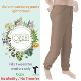 [* Lokahi *] Autumn corduroy pants - Light Brown
