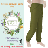 [* Lokahi *] Autumn corduroy pants - Olive 