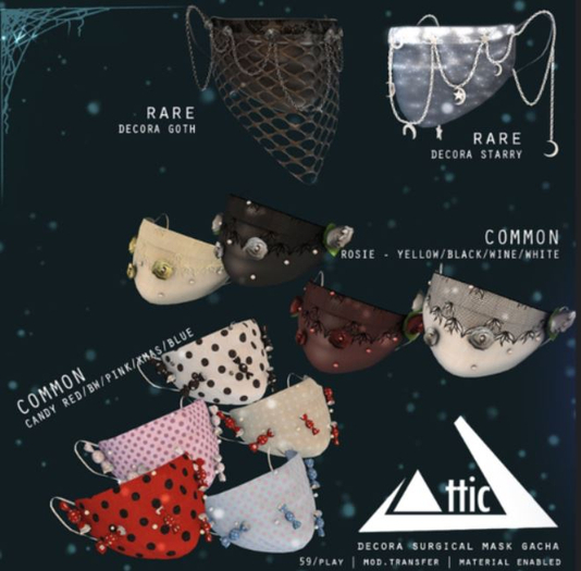 -ATTIC- Decora Surgical Mask Candy Pink