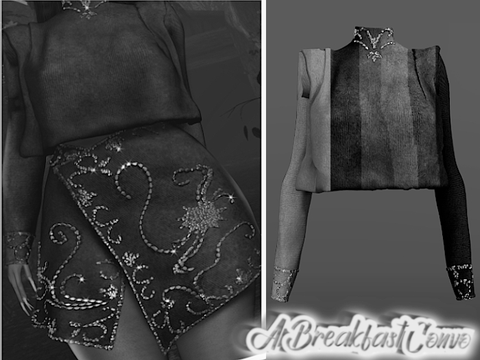 {ABC} Alia Suede Studded Top DEMO