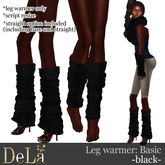 =DeLa*= Legwarmer "Basic" Black