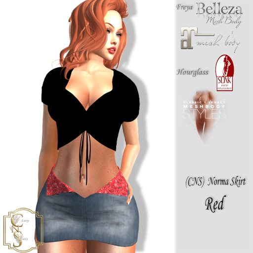 (CNS) Norma Skirt Red