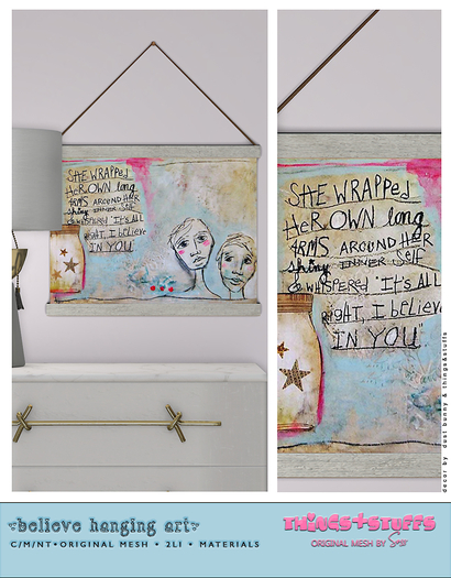 ♥ things&stuffs [believe hanging art] ♥