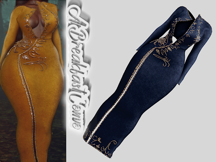 {ABC} Val Suede Studded Dress Navy