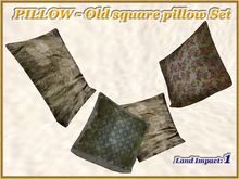 PILLOW - Old square pillow Set (1 LI) (Full perm)