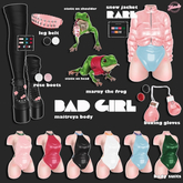 *Tentacio* Bad girl leg belt white