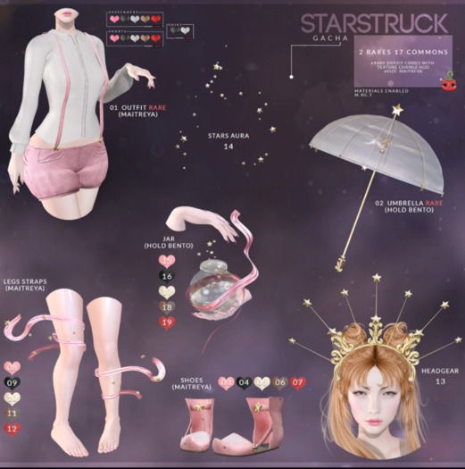 01[Cubic Cherry] {Starstruck} outfit (BOX) RARE