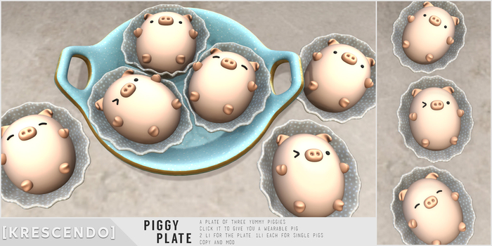 [Kres] Piggy Plate