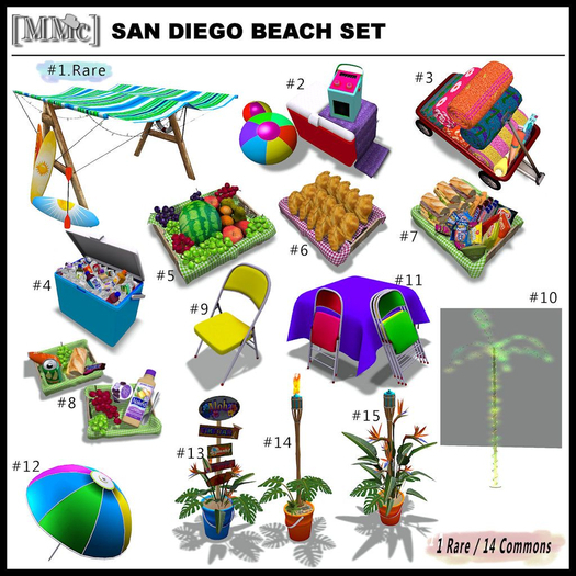 6.[MMc] San Diego Beach Set Empanada Basket
