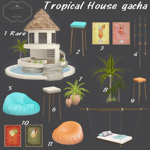 Bee designs Tropical gacha 12 RARE