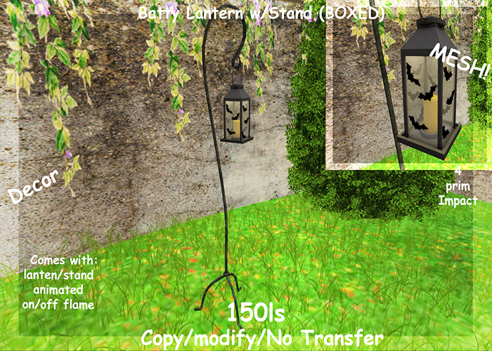 Batty Lantern w/Stand (BOXED)