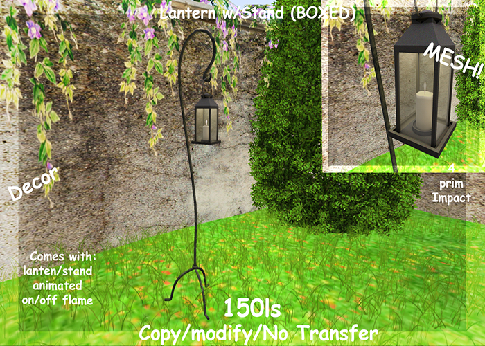 Lantern w/Stand (BOXED)