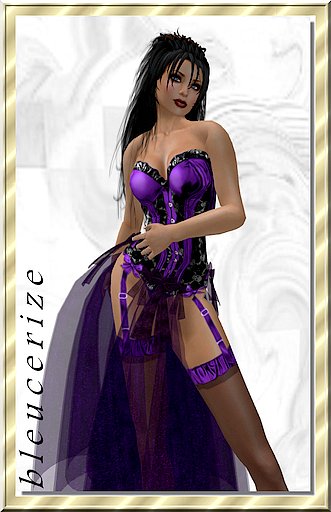 held sexy bustier skull violet