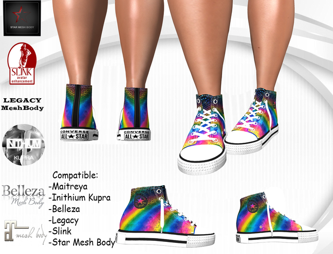 Chuck's Shoe Rainbow 