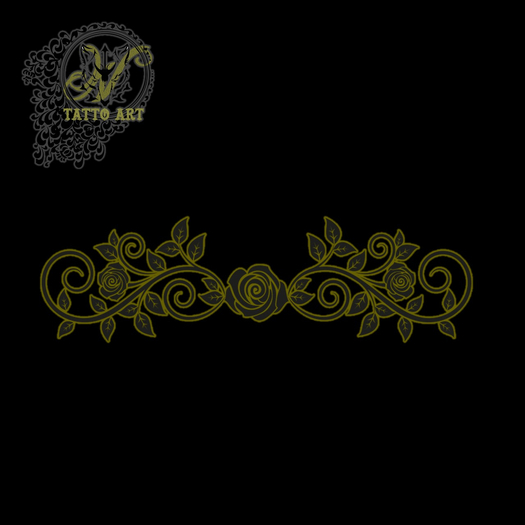 tatuagem de flor de quadril