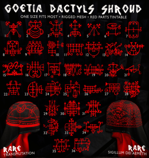::Static:: Goetia Dactyls Shroud - 33 Gaap Male