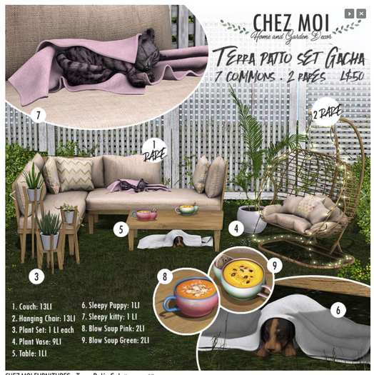 CHEZ MOI * Terra Couch RARE