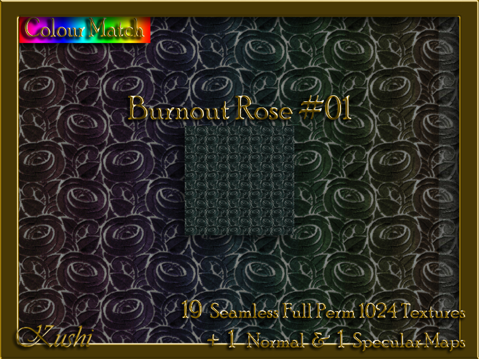 Burnout Rose #01 Seamless Texture Set