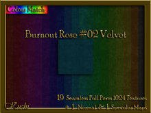 Burnout Rose #02 Velvet Solids Seamless Texture Set