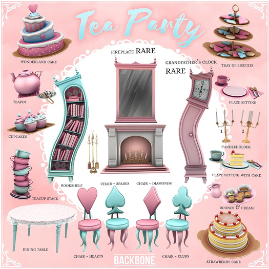 BackBone Tea Party - Chair - Diamonds 