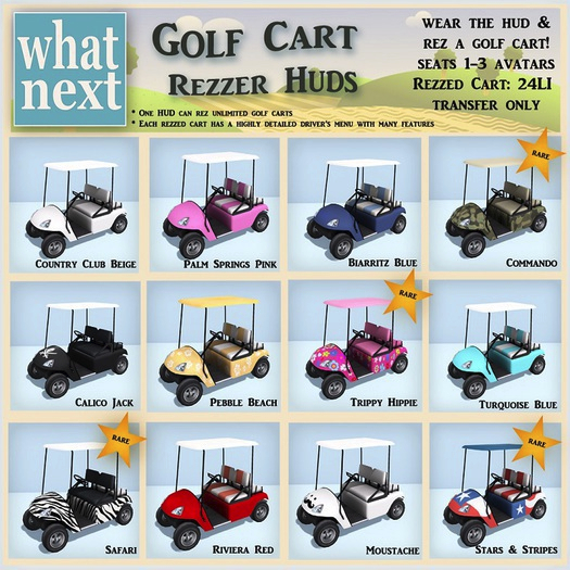 {what next} Golf Cart - Commando (boxed) RARE