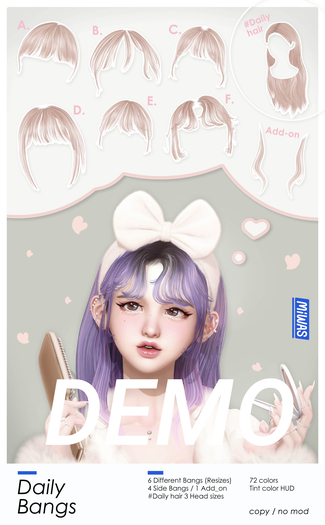 MIWAS - Hair #Daily Bangs 'FATPACK' DEMO