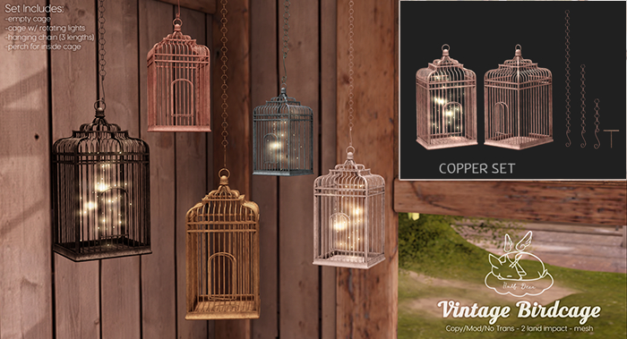 +Half-Deer+ Vintage Birdcage Set [Copper]