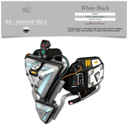 :::SOLE::: SA - Armtech Mk.6 (White Black)