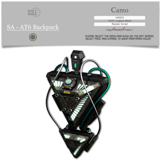 :::SOLE::: SA - AT6 Backpack (Camo)
