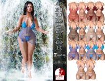 InStyl-Fishnet dress & bikini-HUD COLOR V3 (Maitreya, Slink ,Belleza)