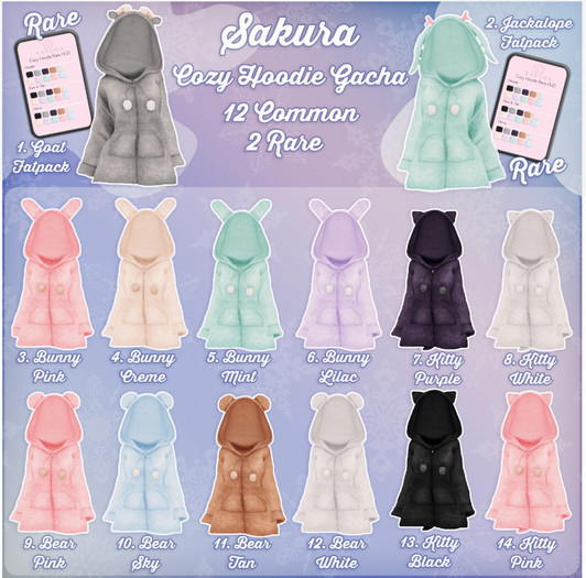 {Sakura} Cozy Hoodie - Legacy - Bear - Pink