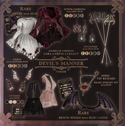 toksik - Devil's Manner Spider Earrings (Silver)