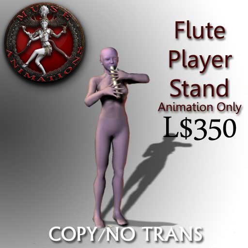 MUSE Animations Store- Flute Player Stand Boxed