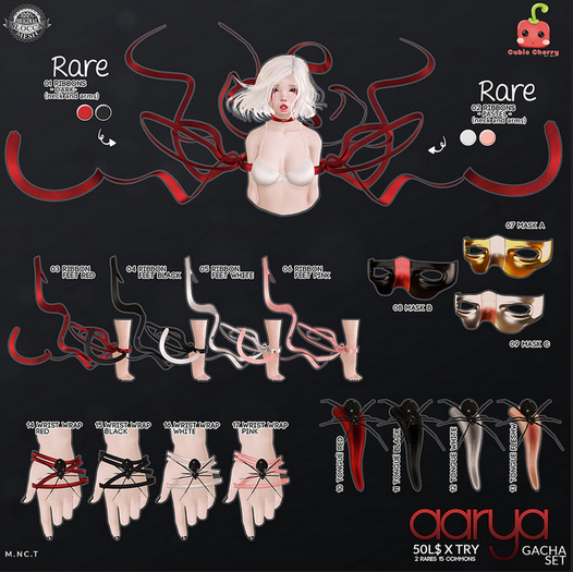 09{Aarya} mask C  .::Cubic Cherry::.