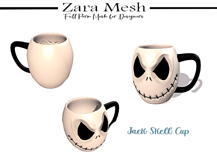 Zara Mesh - Halloween - Jack Skell Cup - FULL PERM MESH
