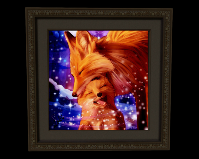 Motherly Fox Love Art