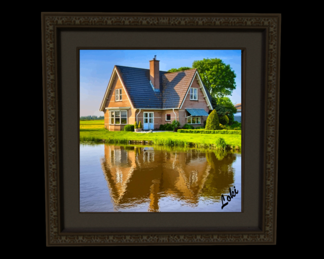 House By The Lake Art