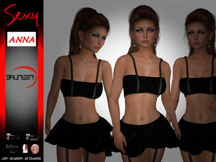 Brunsen Couture - Anna Sexy Outfit Latex Black