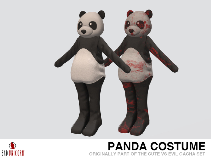 Panda Costume RARE (Previously - Cute vs Evil Gacha Set)