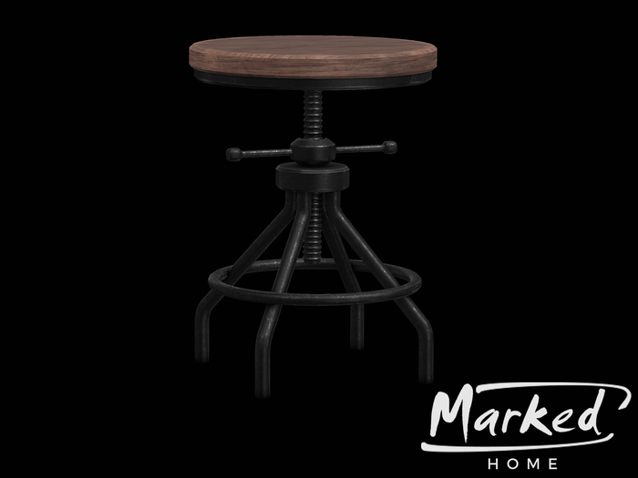 MARKED - Brady Stool (dark) 