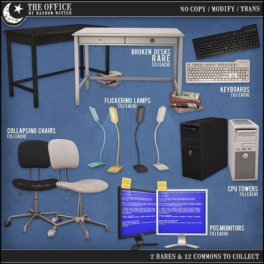 .random.Matter. - The Office - Broken Desk [Black] RARE