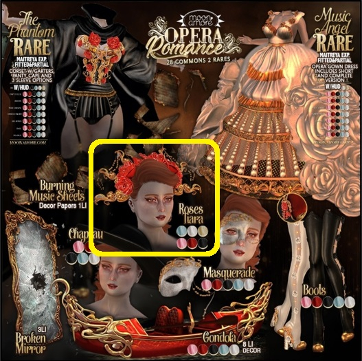 :Moon Amore: Opera Romance /  Roses Tiara - Rouge Gacha