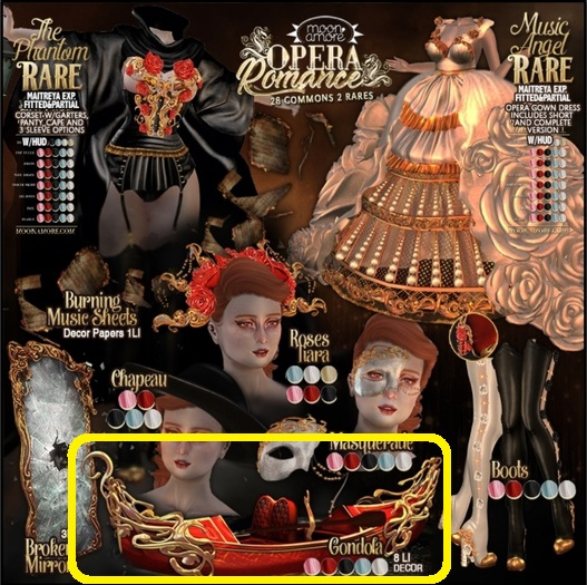 :Moon Amore: Opera Romance /  Gondola - Rouge Gacha