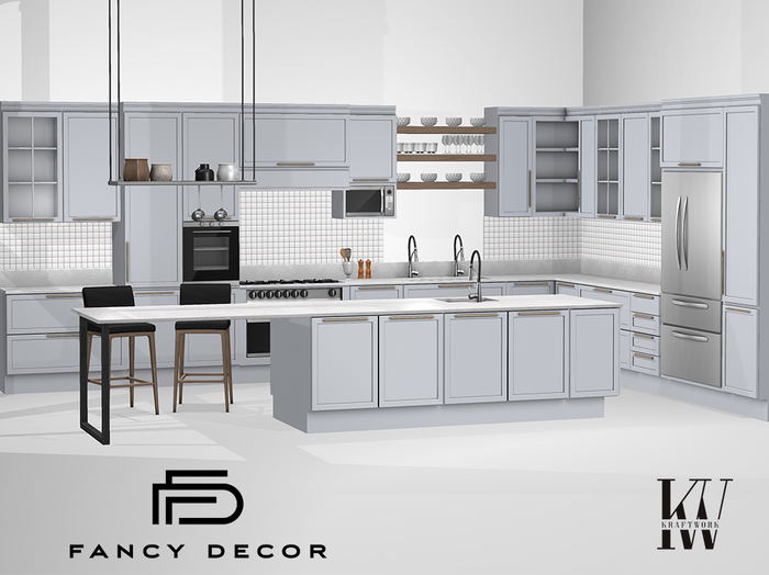 Fancy Decor & KraftWork: Modular Kitchen - Silver PG