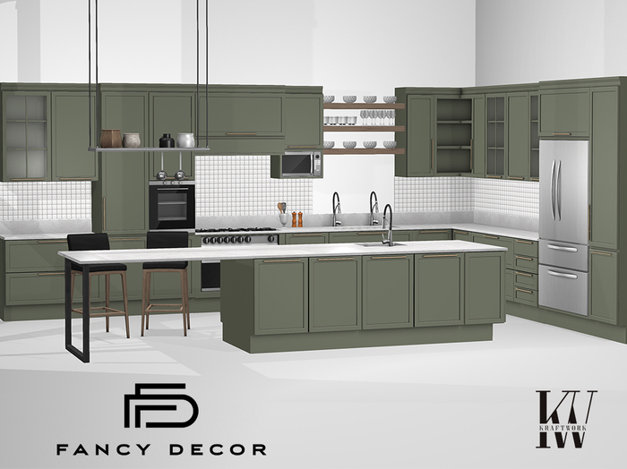 Fancy Decor & KraftWork: Modular Kitchen - Olive PG