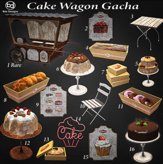 Bee Designs Cake Wagon gacha 8